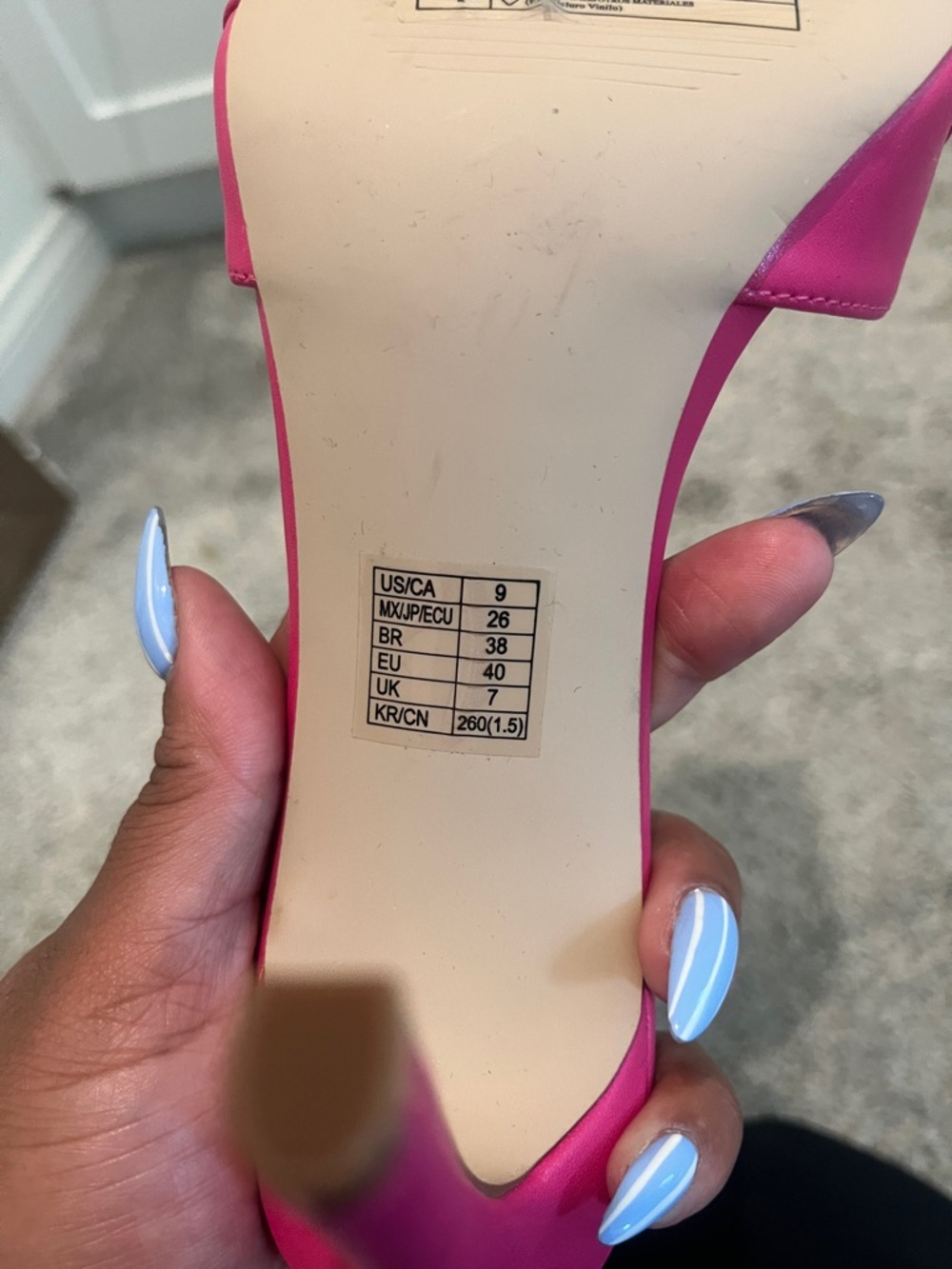 Forever 21 Hot Pink Chain-Trim Stiletto Slide - Picture 4 of 4
